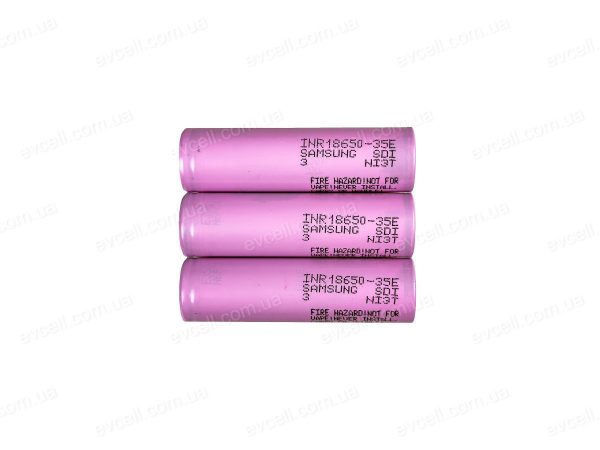 Акумулятор Li-ion 18650 Samsung INR 35E 3500mah 3.6V - Зображення 2