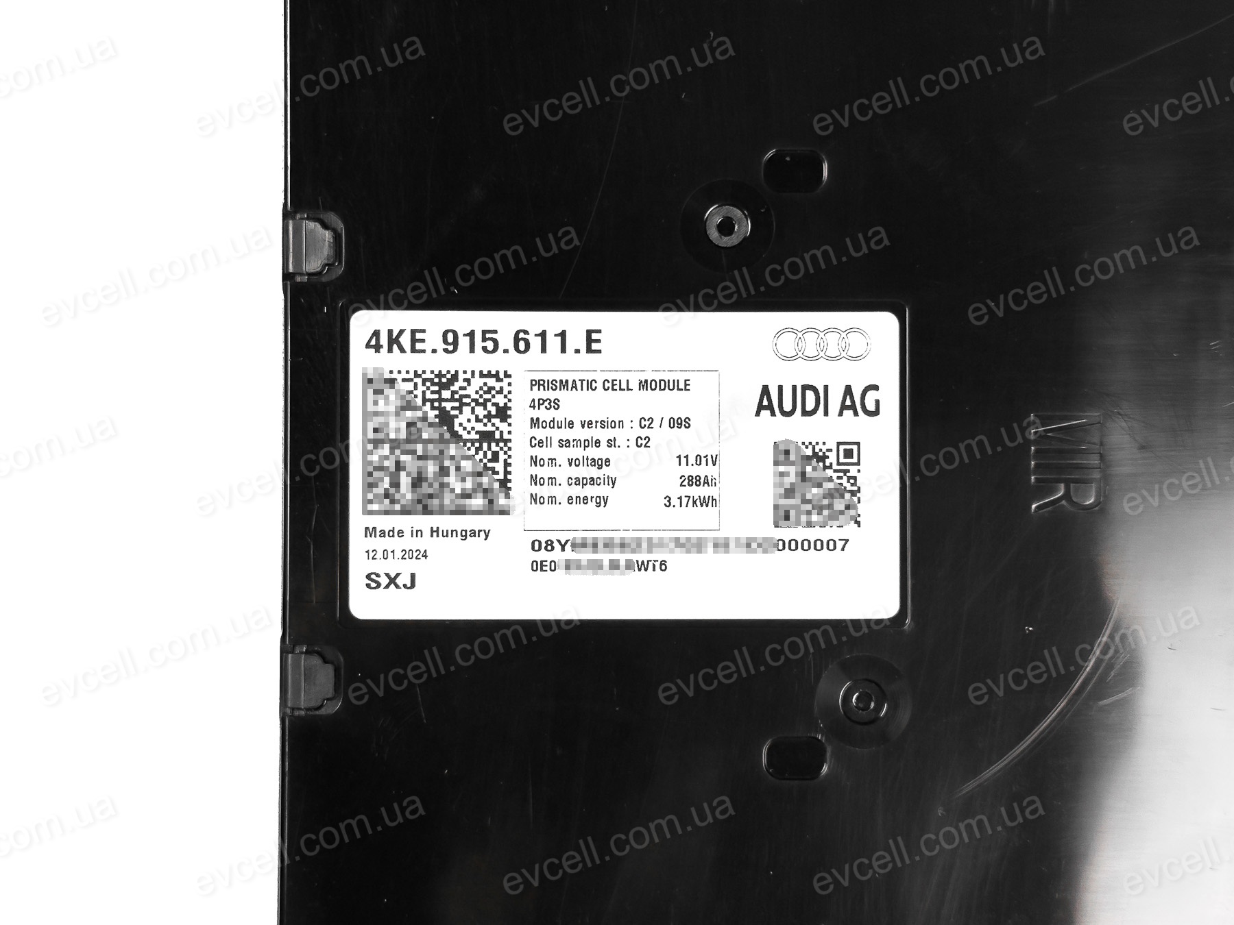 Акумуляторний модуль 12V на 3.17kWh – 3S4P, 288Ah, Li-ion – Samsung SDI (Audi) - Зображення 4