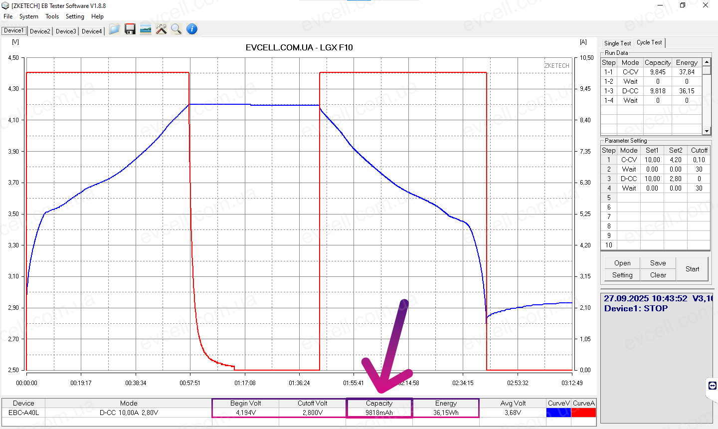 Акумуляторний елемент 9.5Ah на 34Wh – Li-ion, LG Chem - LGX F10 - Зображення 9