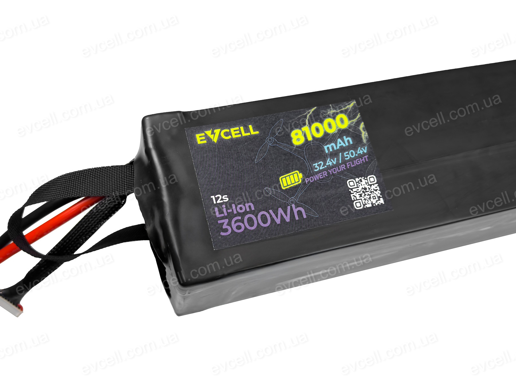 Акумулятор для великих дронів та агродронів 12S1P 3600Wh 81000mAh – Li-ion - Зображення 4